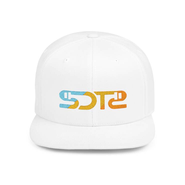 Embroidered Flat Bill Snapback - Image 13