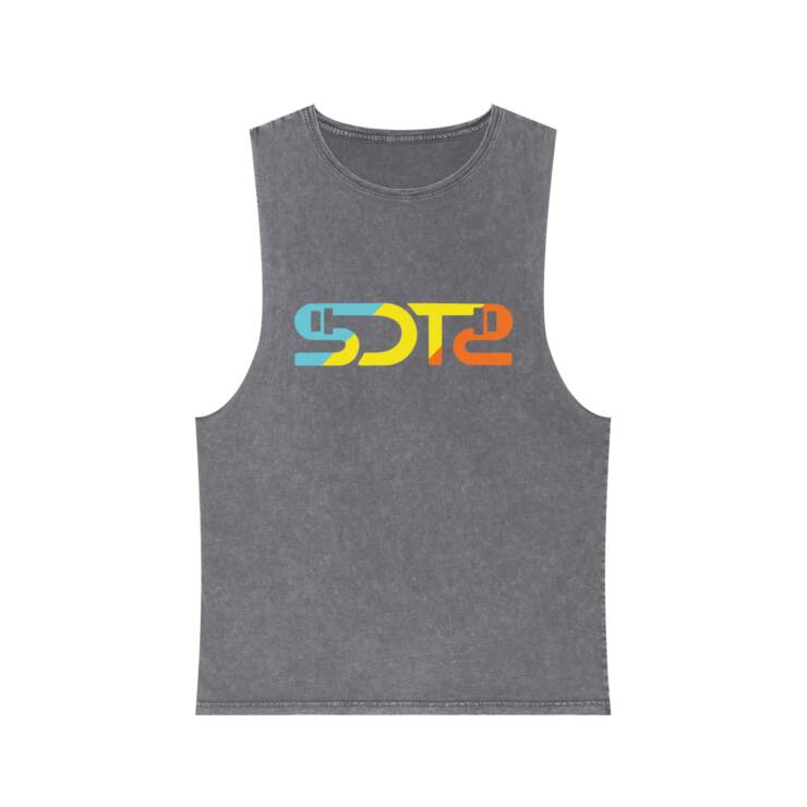 Unisex Stonewash Tank Top - Image 5