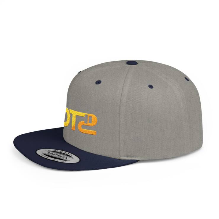 Embroidered Flat Bill Snapback - Image 12