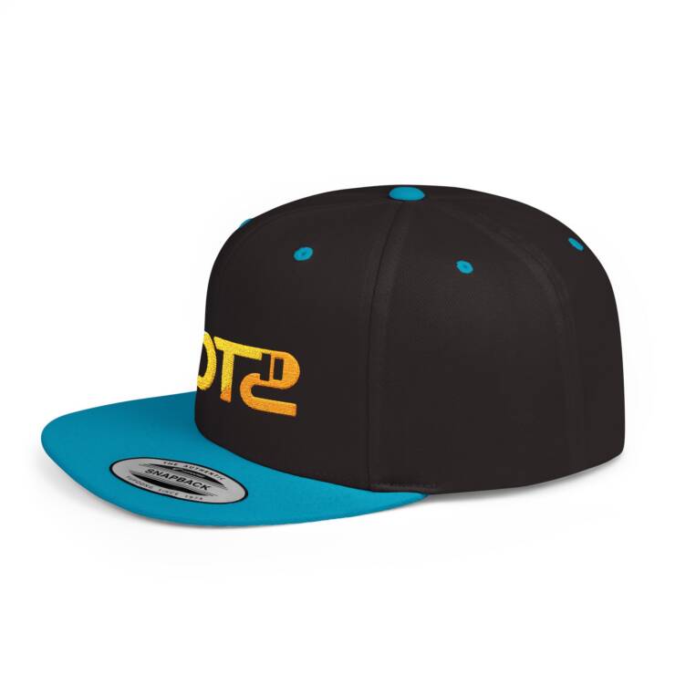 Embroidered Flat Bill Snapback - Image 3