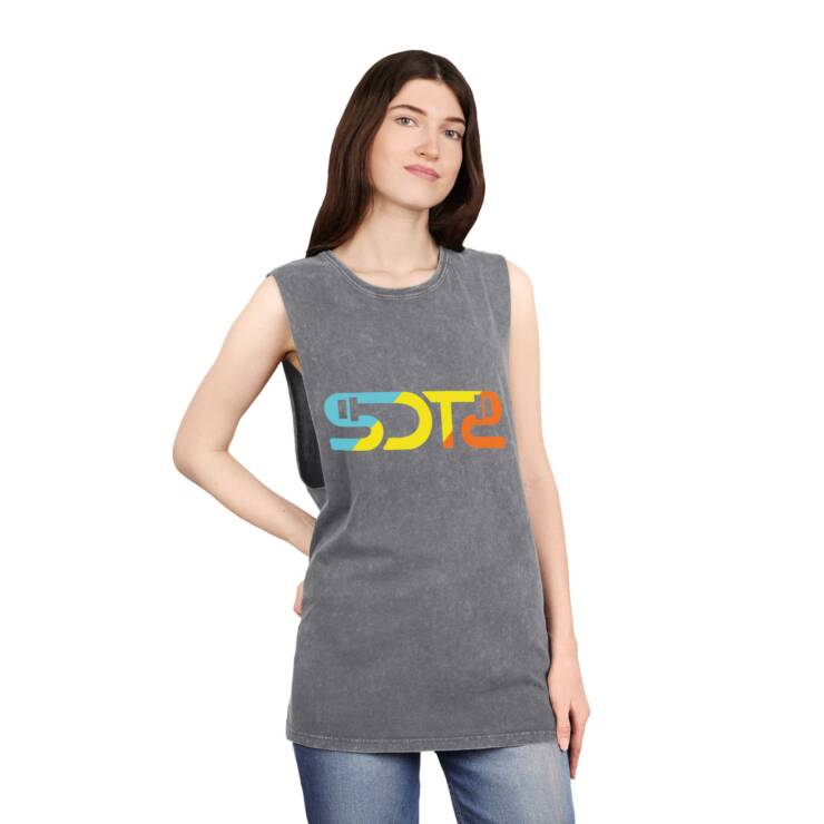 Unisex Stonewash Tank Top - Image 8