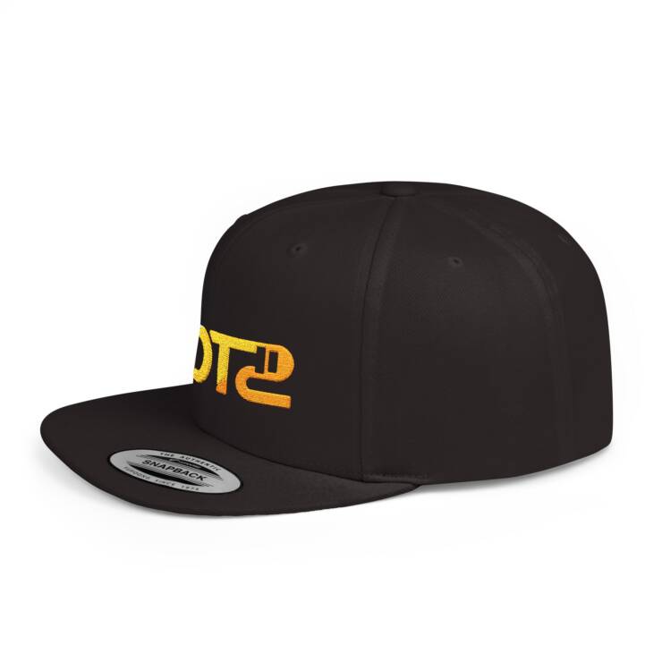 Embroidered Flat Bill Snapback - Image 9