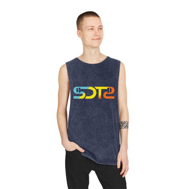 Unisex Stonewash Tank Top - Image 3