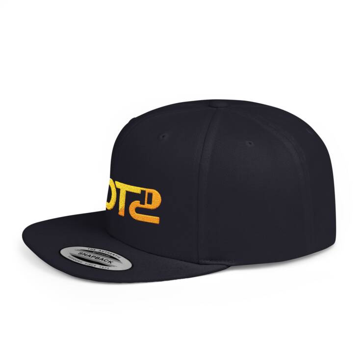 Embroidered Flat Bill Snapback - Image 6